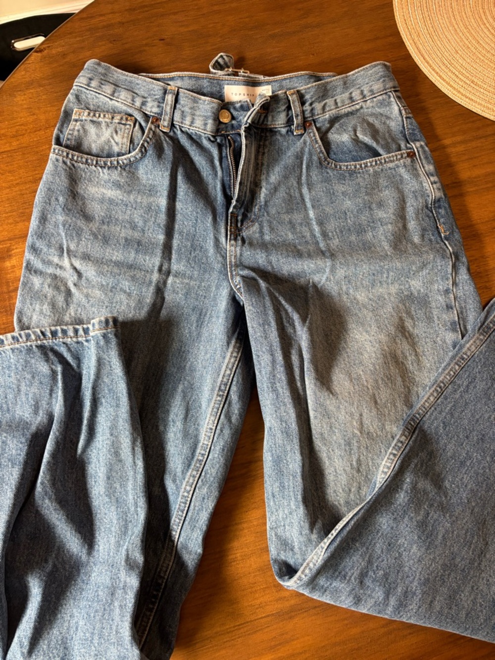 Light Wash Classic Mid-Rise Baggy Jeans